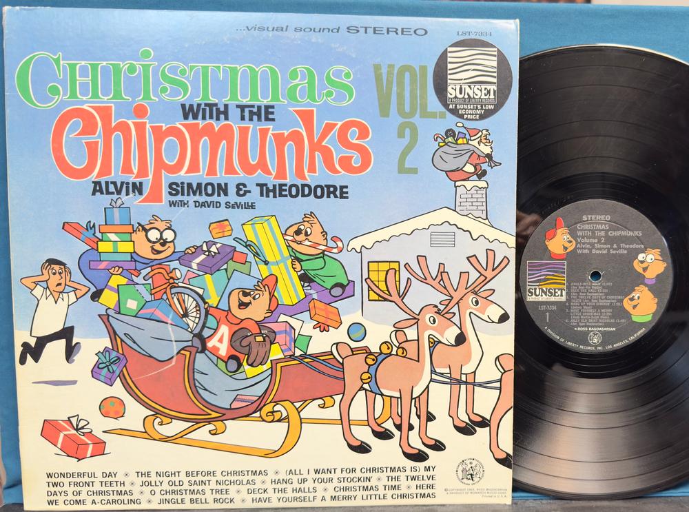 CHRISTMAS WITH THE CHIPMUNKS VOL. 2~1968 SUNSET STEREO