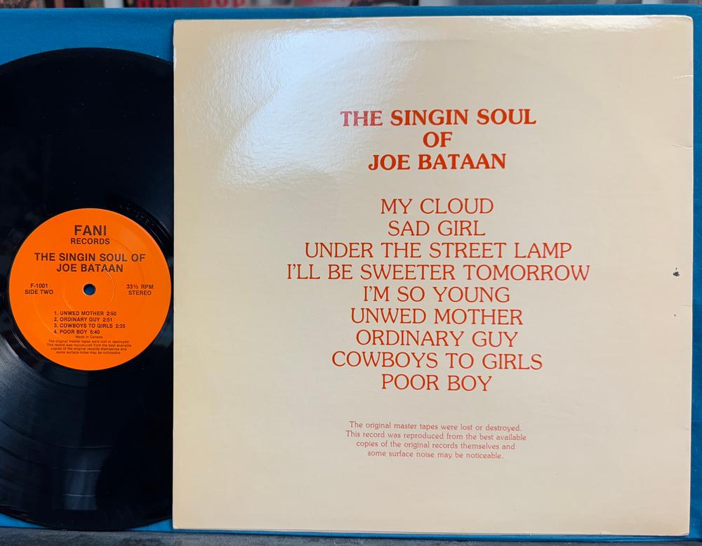 VENEZUELA盤 JOE BATAAN レコード LATIN/SOUL VENEZUELA盤 JOE BATAAN レコード LATIN/SOUL レコード