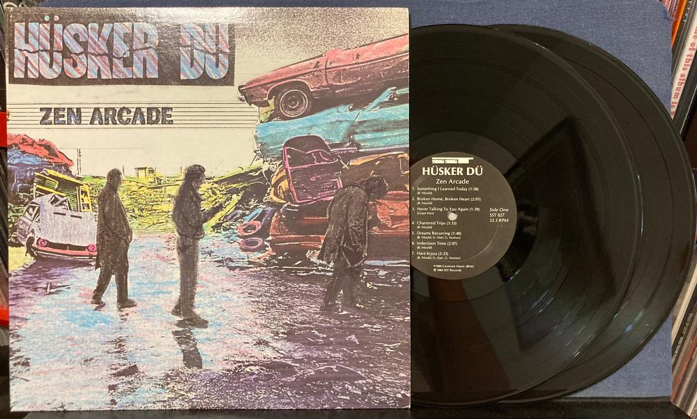 米2LP Husker Du Zen Arcade SST027 SST Records /00660 HÜSKER DÜ ZEN ARCADE 1984 2 LP VG++ Vinyl Record Cover VG+