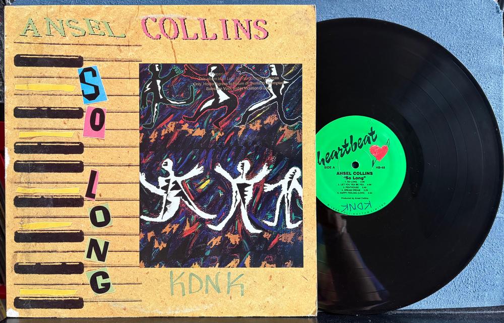 ANSEL COLLINS SO LONG~ORIG 1988 HEARTBEAT PROMO COPY LP