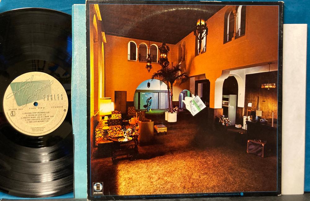 EAGLES Album HOTEL CALIFORNIA Vinyl Original 1976 1ST PRESS Gatefold