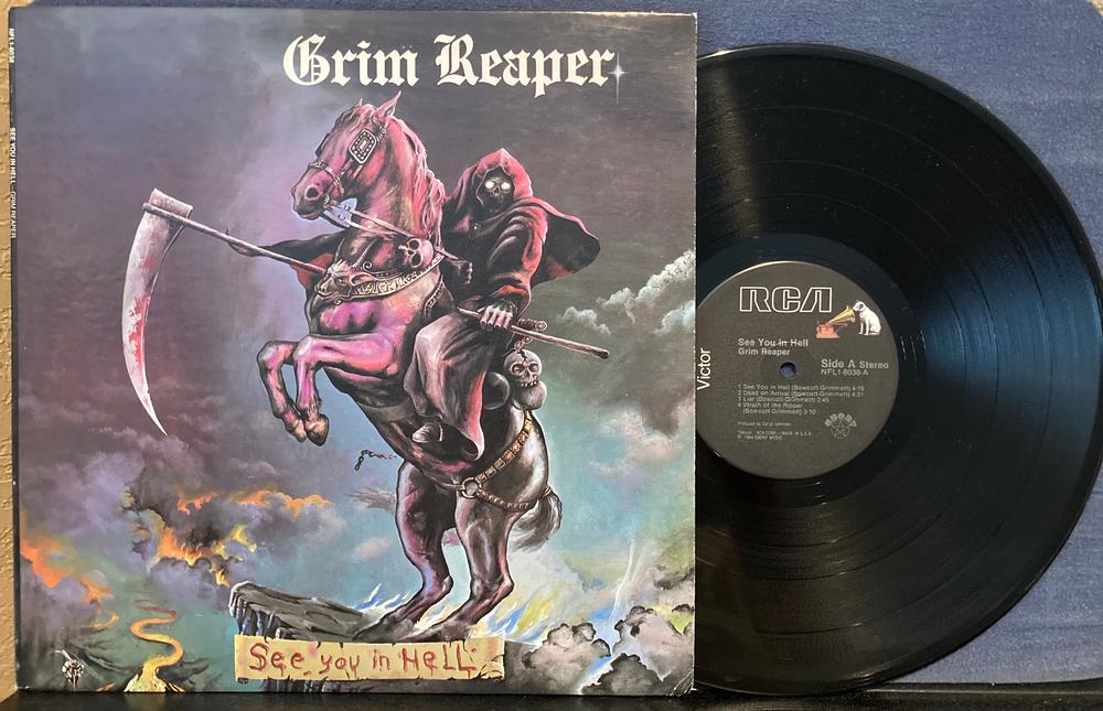 欧LP Grim Reaper See You In Hell MOVLP666 Music On Vinyl /00260 Amazon.com: See You in Hell: CDs & Vinyl